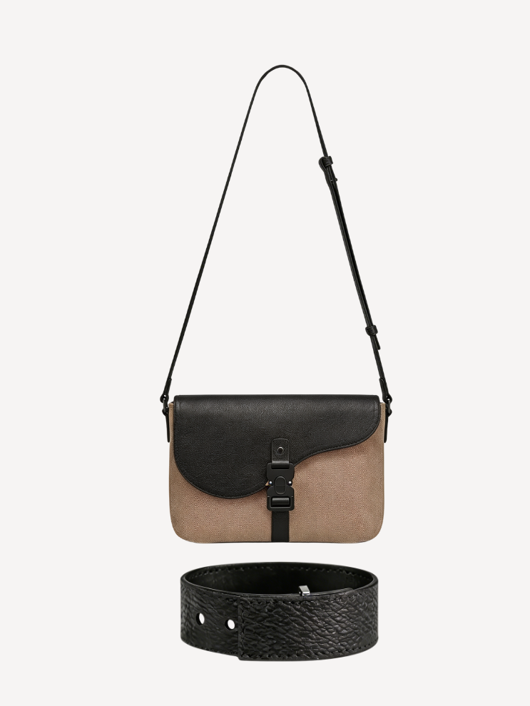 Black Leather Bracelet + any bag of your choice