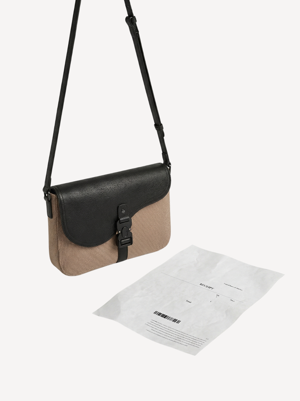 Beige Messenger Bag