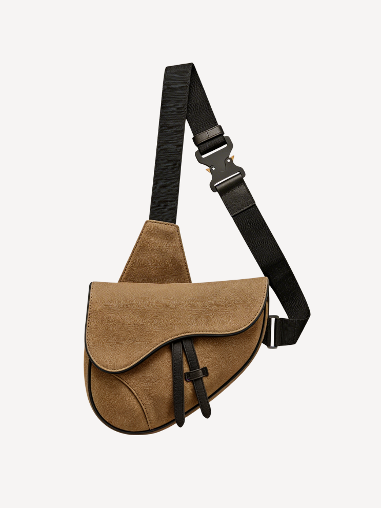 Beige Saddle Bag