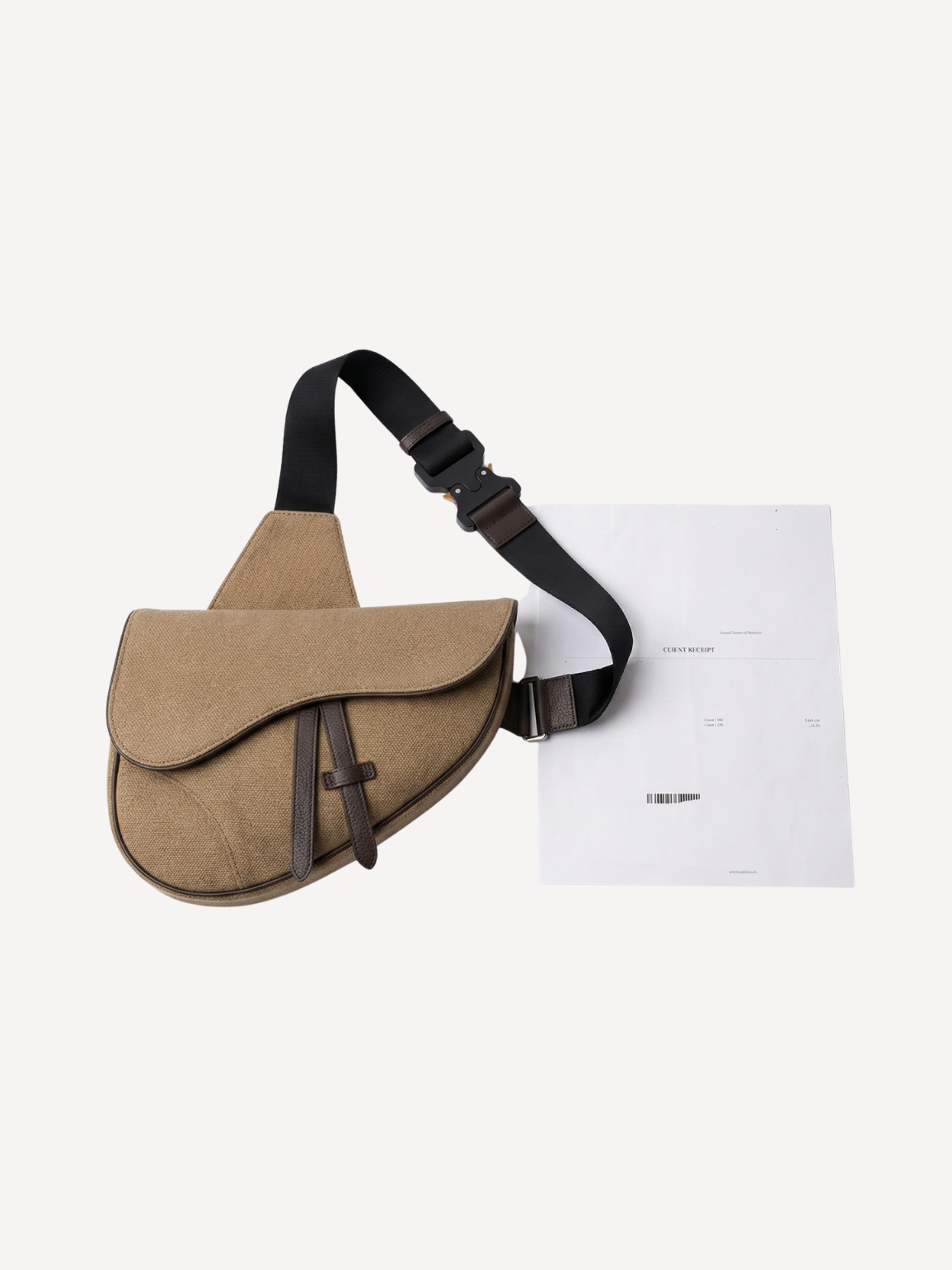 Beige Saddle Bag